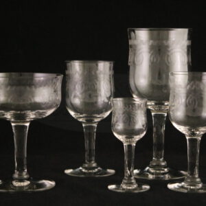 Geguillocheerd drinkservies - 29 delig